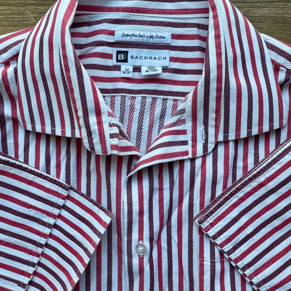 BACHRACH Men’s Dress Shirt 17 36/37
